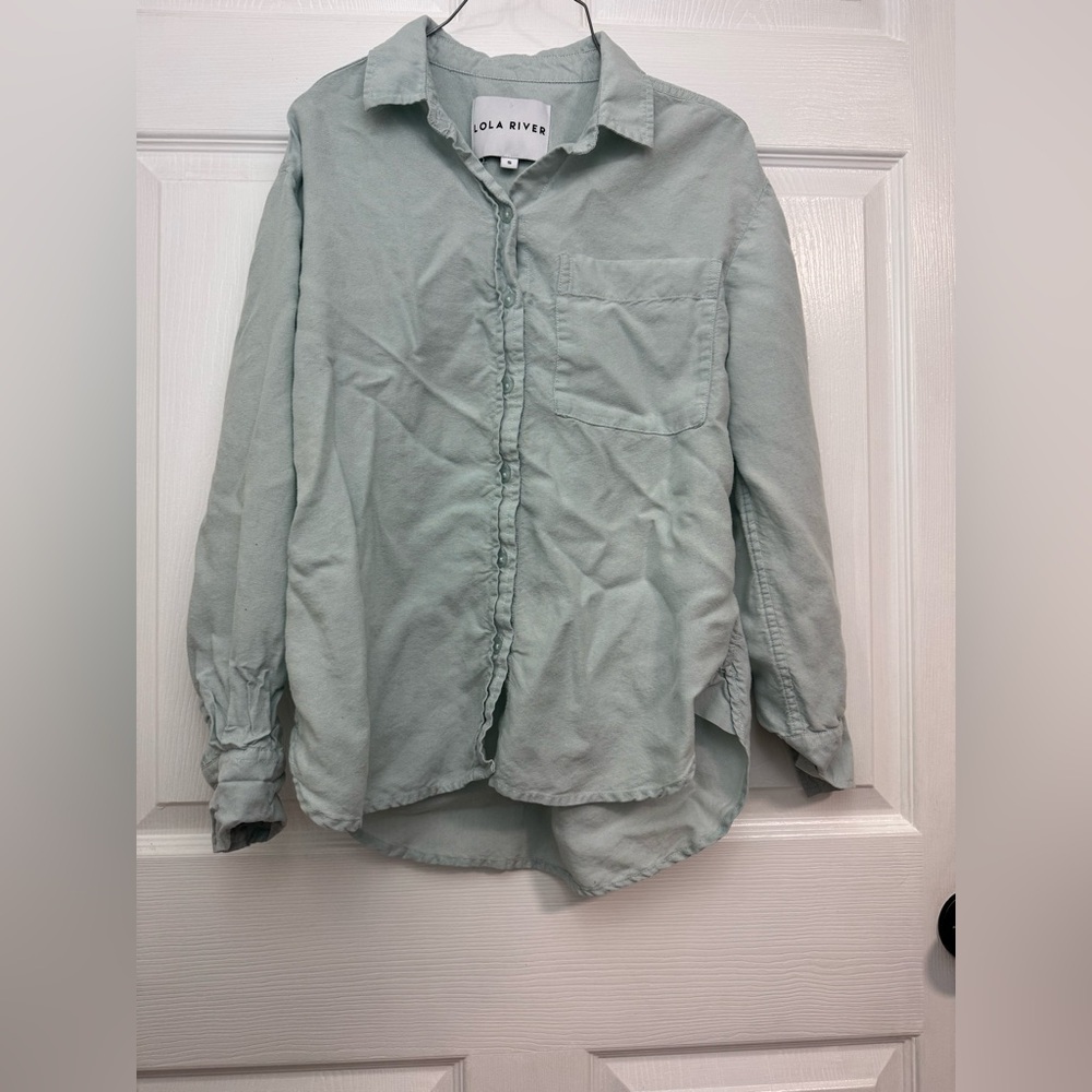 Mint Green Long Sleeve Shirt